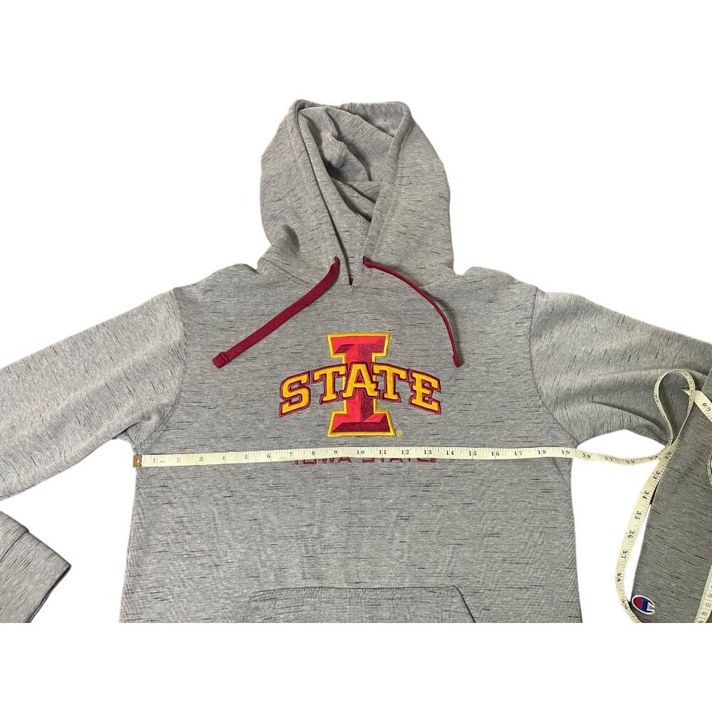 Champion Iowa State Cyclones Gray Hoodie Sweatshirt Mens Small Embroidered Logo - Picture 6 of 11